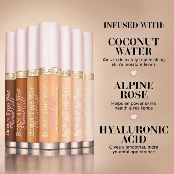 NIB Too Faced Born This Way Ethereal Light Illuminating Concealer - Cafe Au Lait - Picture 6 of 9